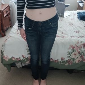 American eagle dark wash straight leg jeans